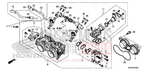 CORPS DE PAPILLON CMX500AK de 2019